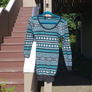 Turquoise sweaterdress